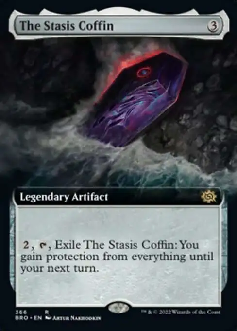 MtG The Brothers' War Rare The Stasis Coffin #366 [Extended Art]