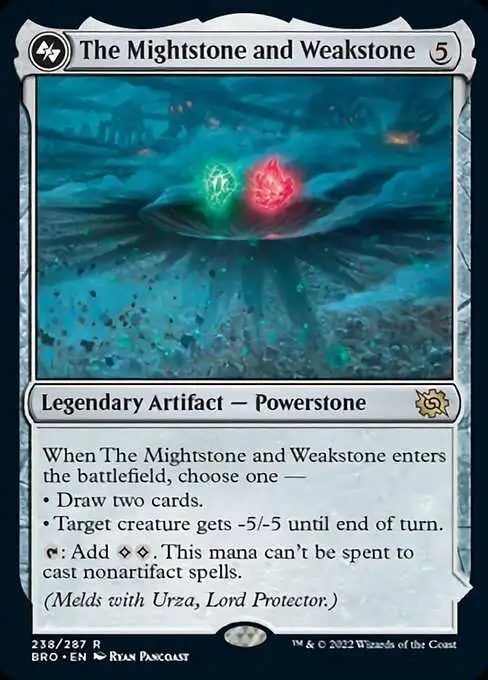 MtG The Brothers' War Rare The Mightstone and Weakstone #238a
