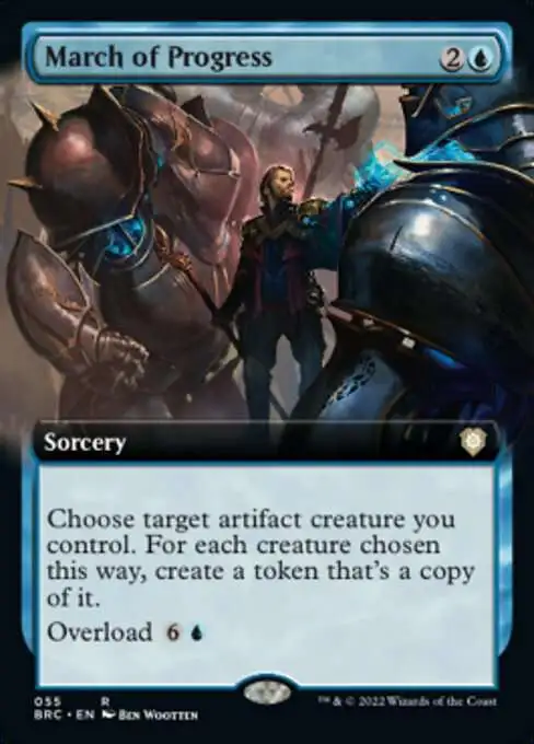 Magic The Gathering The Brothers War Commander Single Card Rare March of  Progress 55 Extended Art - ToyWiz
