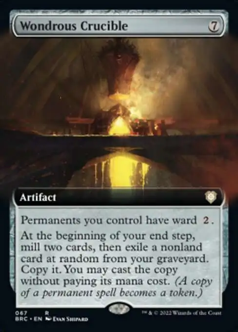 Magic The Gathering The Brothers War Commander Single Card Rare Wondrous Crucible 67 Extended Art - ToyWiz Magic The Gathering The Brothers War Commander Single Card Rare Wondrous Crucible 67 Extended Art - ToyWiz