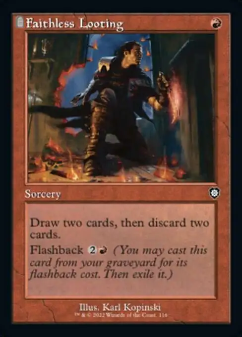 looting cards mtg Magic The Gathering - Commander Masters - Faithless Looting main image 0