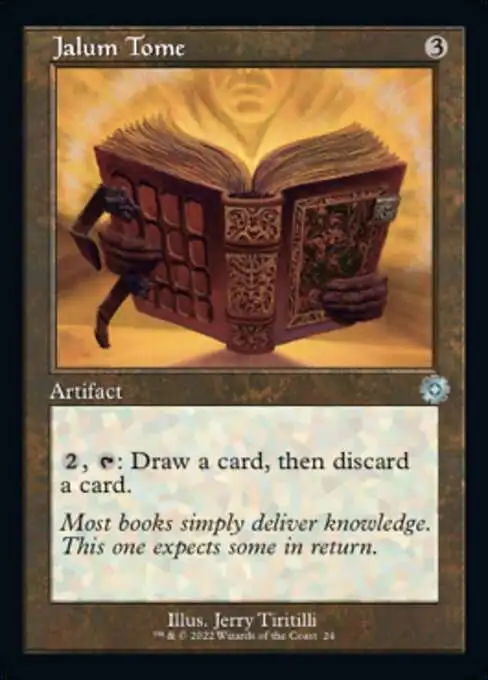 MtG The Brothers' War Retro Artifacts Uncommon Jalum Tome #24 [Retro Frame FOIL]