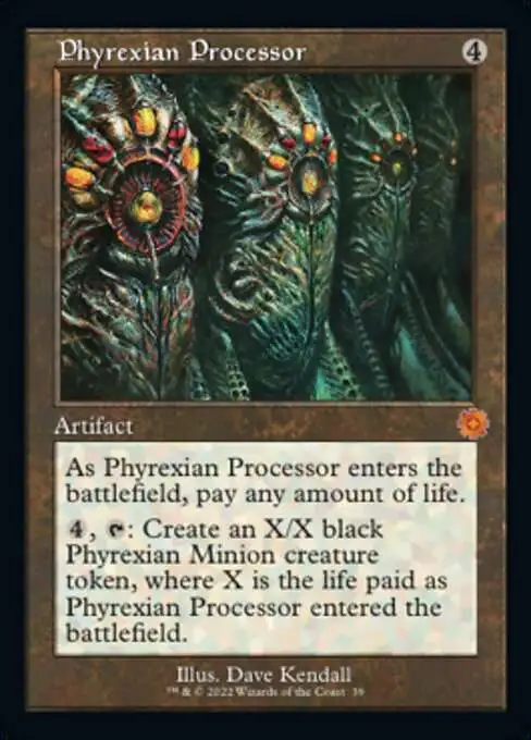 MtG The Brothers' War Retro Artifacts Mythic Rare Phyrexian Processor #39 [Retro Frame]