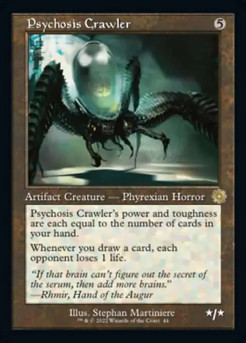 Magic The Gathering The Brothers War Retro Artifacts Single Card Rare Psychosis Crawler 44 Retro Frame - ToyWiz Magic The Gathering The Brothers War Retro Artifacts Single Card Rare Psychosis Crawler 44 Retro Frame - ToyWiz