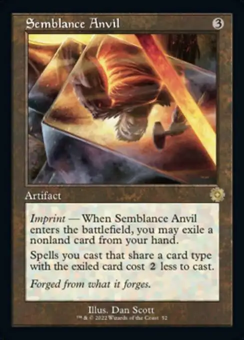 MtG The Brothers' War Retro Artifacts Rare Semblance Anvil #52 [Retro Frame]