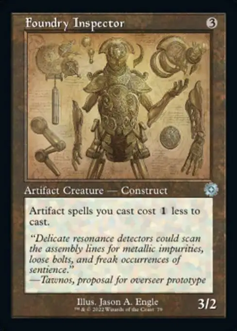 MtG The Brothers' War Retro Artifacts Uncommon Foundry Inspector #79 [Retro  Schematic]