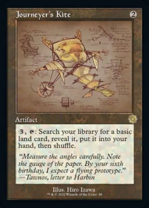 MtG The Brothers' War Retro Artifacts Rare Journeyer's Kite #88 [Retro Schematic]