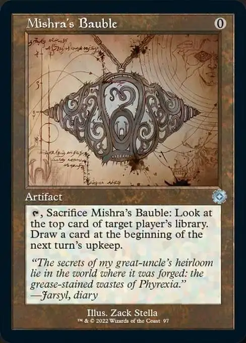 MtG The Brothers' War Retro Artifacts Uncommon Mishra's Bauble #97 [Retro  Schematic]