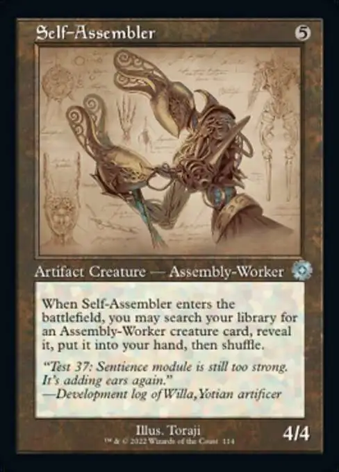 MtG The Brothers' War Retro Artifacts Uncommon Self-Assembler #114 [Retro  Schematic FOIL]