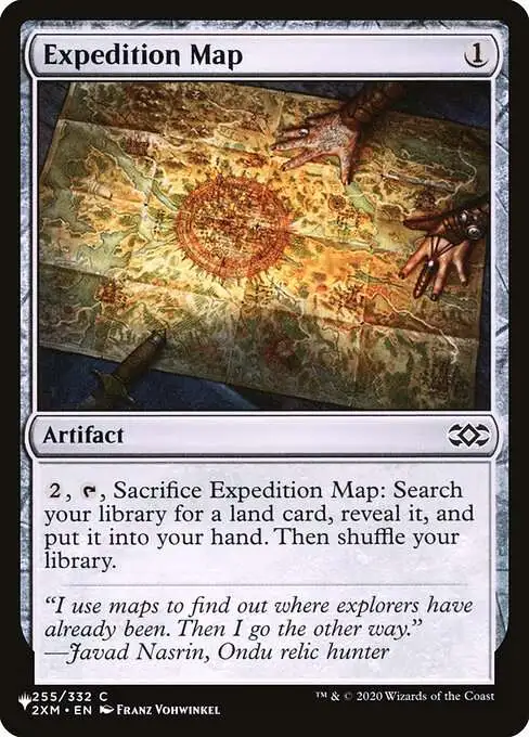 Magic The Gathering The List Single Card Common Expedition Map 2XM-255 Double Masters - ToyWiz Magic The Gathering The List Single Card Common Expedition Map 2XM-255 Double Masters - ToyWiz