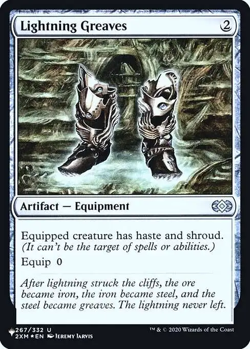 Magic The Gathering The List Single Card Uncommon Lightning Greaves 2XM-267  Double Masters - ToyWiz