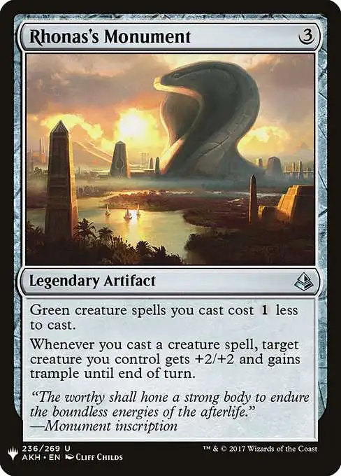 MtG The List Uncommon Rhonas's Monument AKH-236 [Amonkhet]