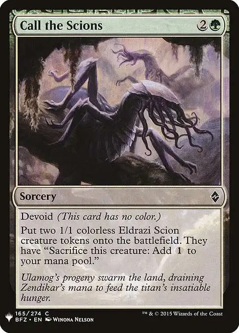 MtG The List Common Call the Scions BFZ-165 [Battle for Zendikar]