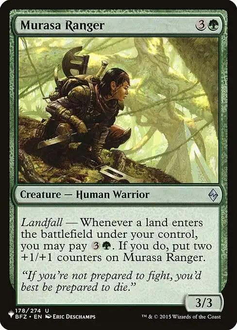 MtG The List Uncommon Murasa Ranger BFZ-178 [Battle for Zendikar]
