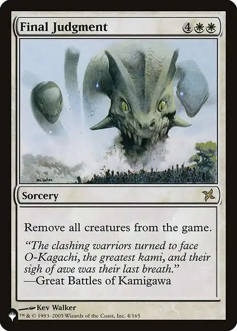 MtG The List Rare Final Judgment BOK-4 [Betrayers of Kamigawa]