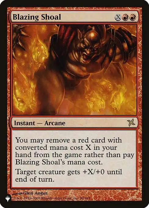 MtG The List Rare Blazing Shoal BOK-96 [Betrayers of Kamigawa]