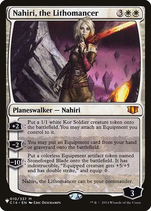 MtG The List Mythic Rare Nahiri, the Lithomancer C14-10 [Commander 2014]