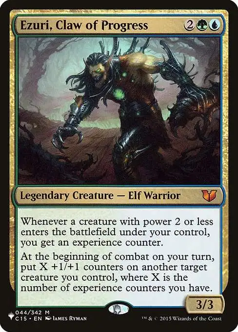 MtG The List Mythic Rare Ezuri, Claw of Progress C15-44 [Commander 2015]