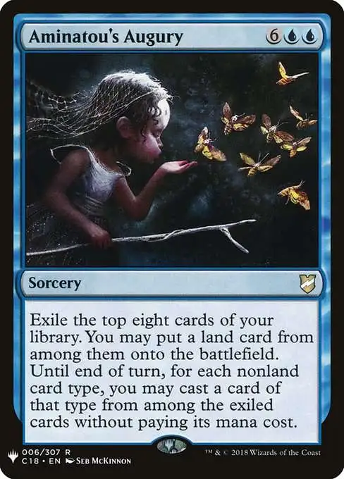 MtG The List Rare Aminatou's Augury C18-6 [Commander 2018]