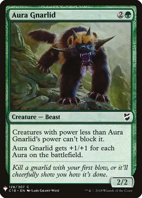 MtG The List Common Aura Gnarlid C18-128 [Commander 2018]