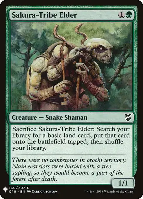 MtG The List Common Sakura-Tribe Elder C18-160 [Commander 2018]