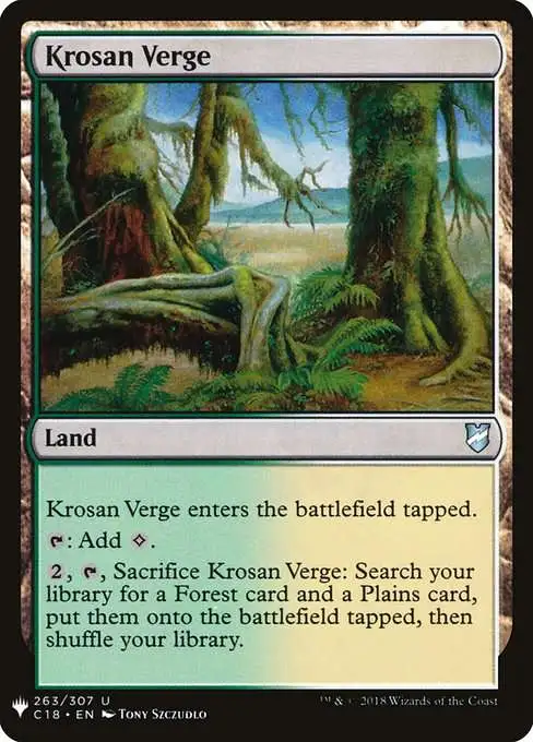 MtG The List Uncommon Krosan Verge C18-263 [Commander 2018]