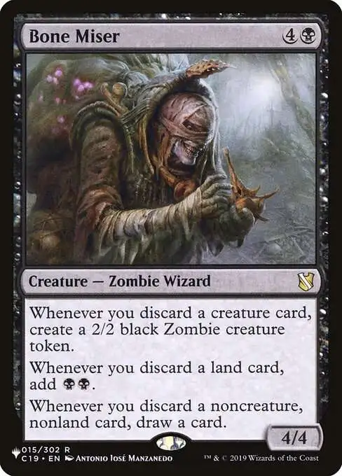MtG The List Rare Bone Miser C19-15 [Commander 2019]