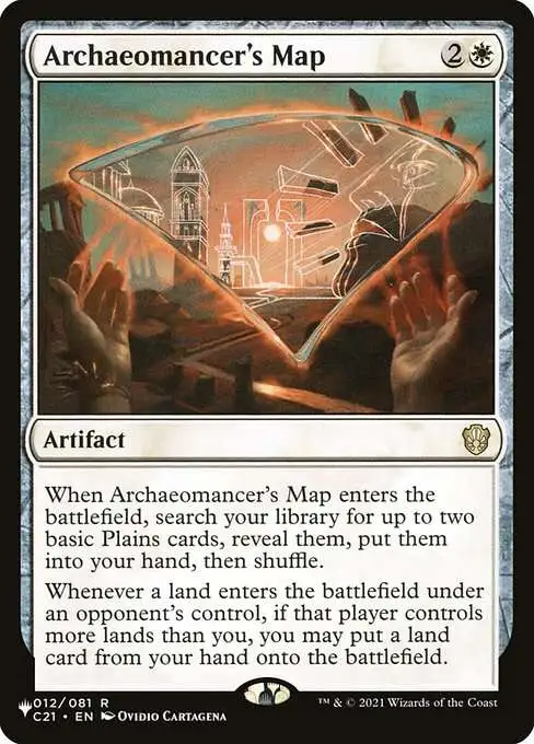 Magic The Gathering The List Single Card Rare Archaeomancers Map C21-12  Commander 2021 - ToyWiz