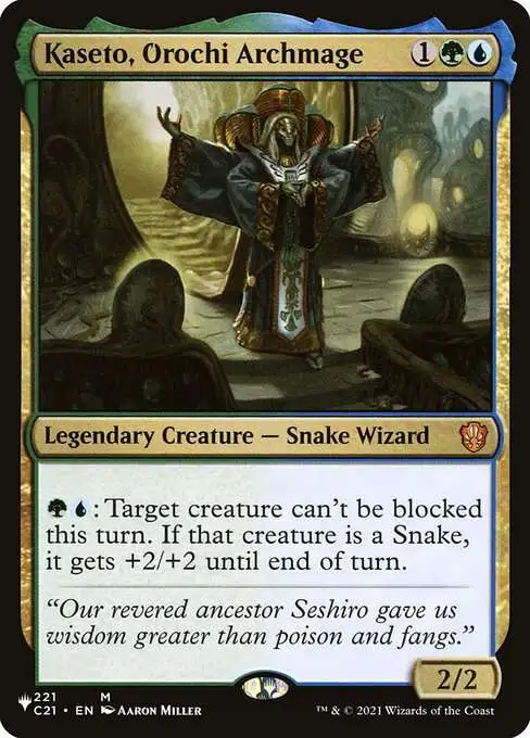 MtG The List Mythic Rare Kaseto, Orochi Archmage C21-221 [Commander 2021]