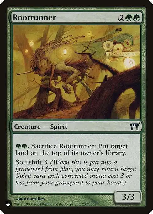 Magic The Gathering The List Single Card Uncommon Rootrunner CHK-237  Champions of Kamigawa - ToyWiz