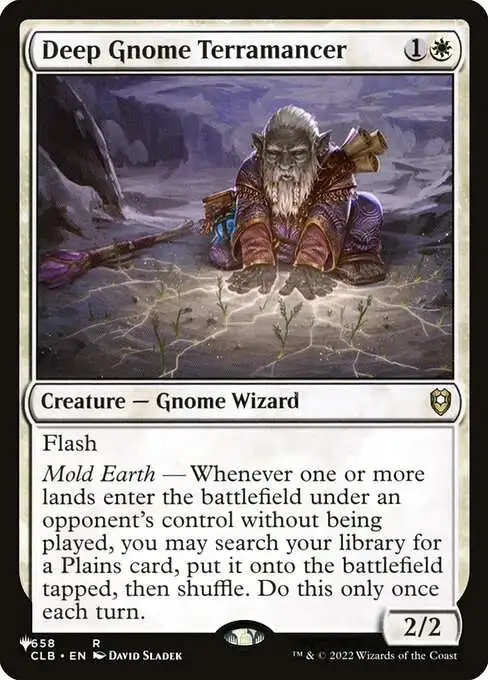MtG The List Rare Deep Gnome Terramancer CLB-658 [Commander Legends: Battle for Baldur's Gate]