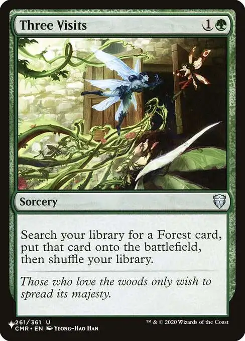 MtG The List Uncommon Three Visits CMR-261 [Commander Legends]