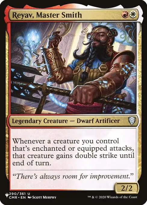 Magic The Gathering The List Single Card Uncommon Reyav, Master Smith  CMR-290 Commander Legends - ToyWiz