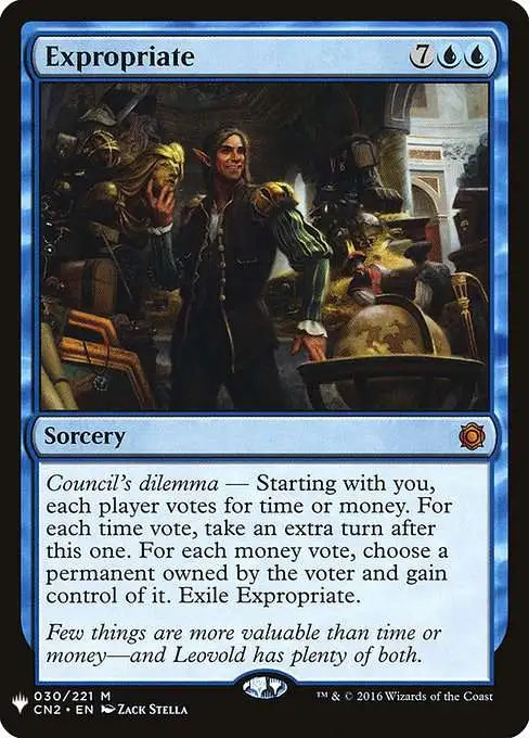 MtG The List Mythic Rare Expropriate CN2-30 [Conspiracy: Take the Crown]