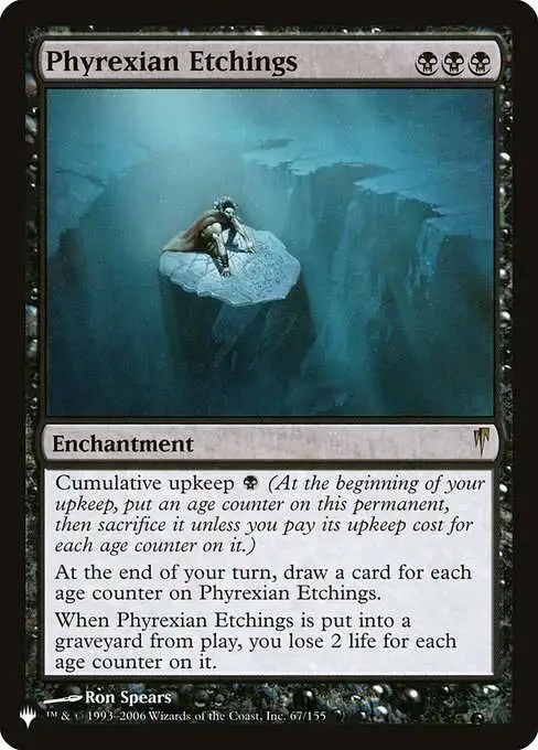 MtG The List Rare Phyrexian Etchings CSP-67 [Coldsnap]