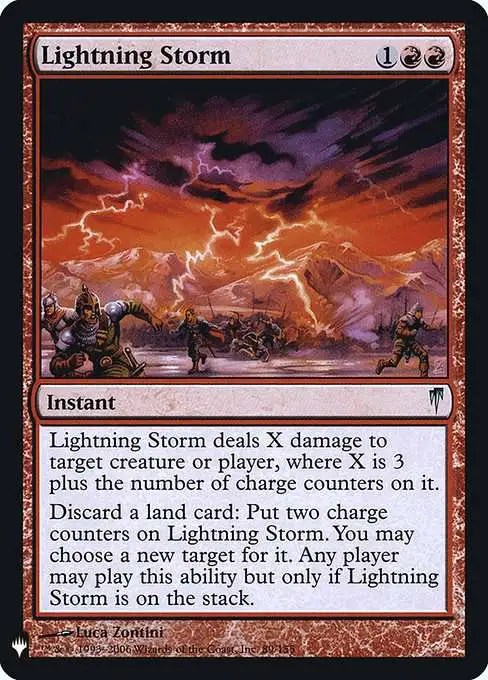 MtG The List Uncommon Lightning Storm CSP-89 [Coldsnap]