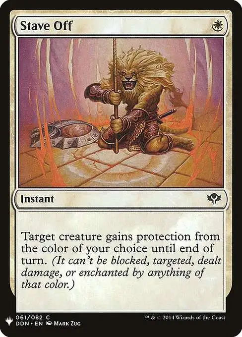 Magic The Gathering The List Single Card Common Stave Off DDN-61 Duel Decks  Speed vs. Cunning - ToyWiz