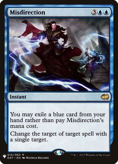 MtG The List Rare Misdirection DDT-15 [Duel Decks: Merfolk vs. Goblins]