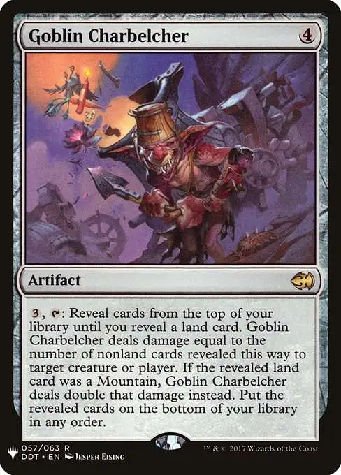 MtG The List Rare Goblin Charbelcher DDT-57 [Duel Decks: Merfolk vs. Goblins]