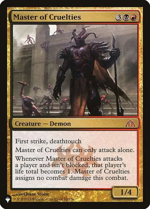 dragon's maze mtg card list Magic The Gathering The List Single Card Mythic Rare Master of Cruelties  DGM-82 Dragons Maze