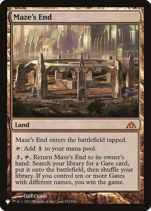 MtG The List Mythic Rare Maze's End DGM-152 [Dragon's Maze]