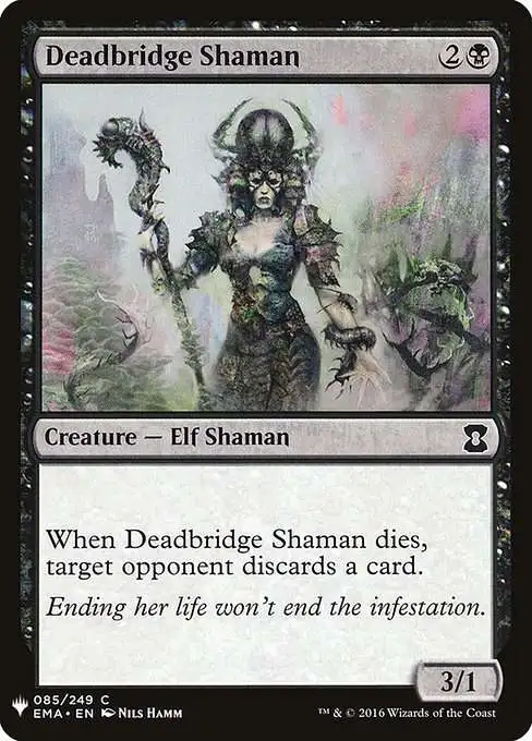 Magic The Gathering The List Single Card Common Deadbridge Shaman EMA-85 Eternal  Masters - ToyWiz