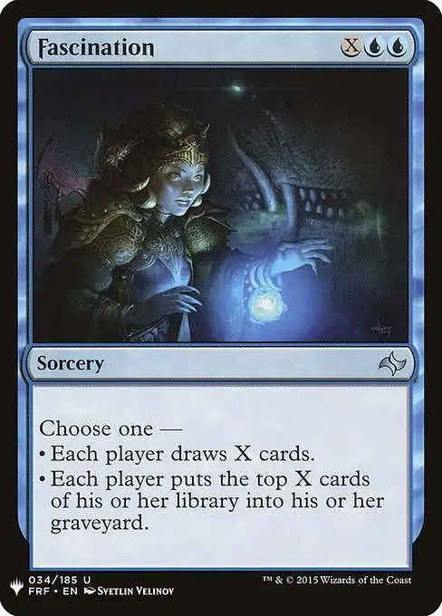 Magic The Gathering The List Single Card Uncommon Fascination FRF-34 Fate  Reforged - ToyWiz