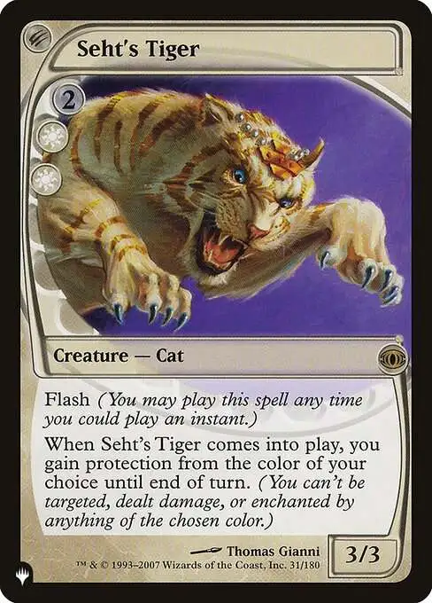 Magic The Gathering The List Single Card Rare Sehts Tiger FUT-31 Future  Sight - ToyWiz