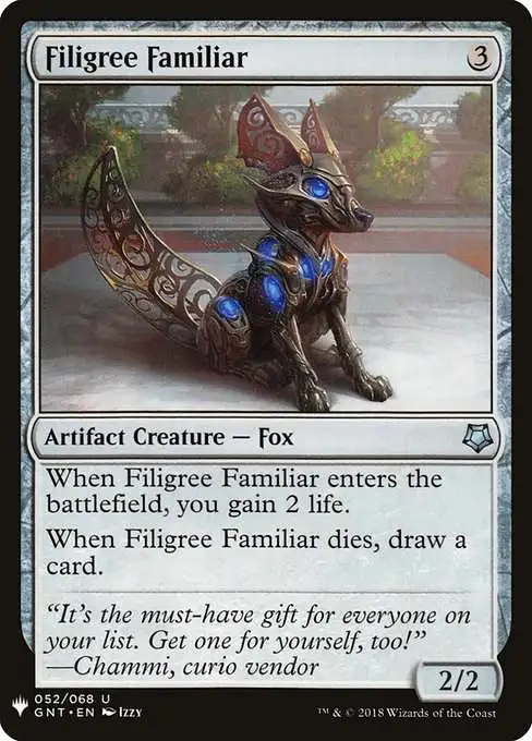MtG The List Uncommon Filigree Familiar GNT-52 [Game Night]