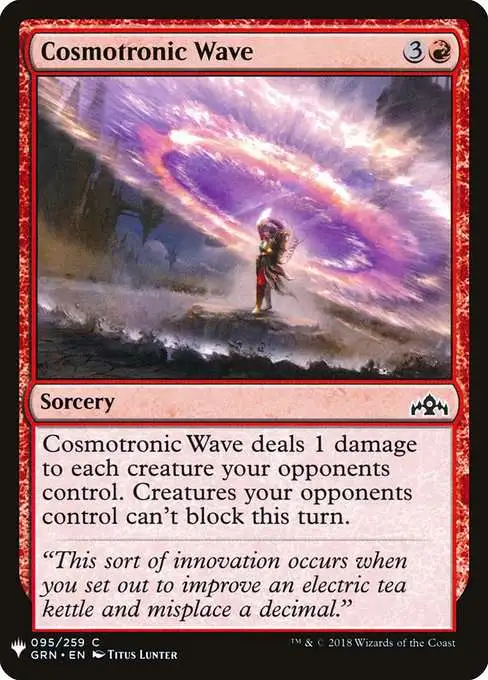 MtG The List Common Cosmotronic Wave GRN-95 [Guilds of Ravnica]