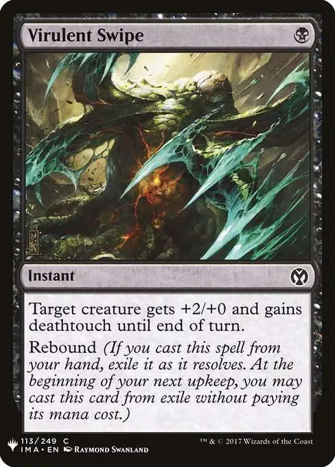 Magic The Gathering The List Single Card Common Virulent Swipe IMA-113 Iconic  Masters - ToyWiz