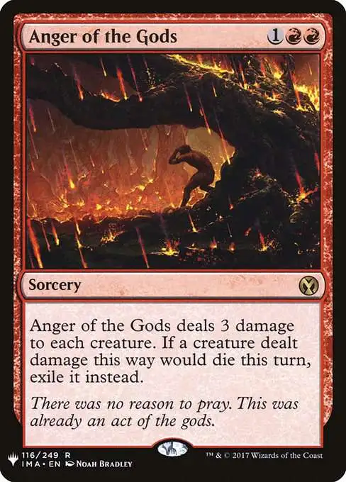 Magic The Gathering The List Single Card Rare Anger of the Gods IMA-116 Iconic Masters - ToyWiz Magic The Gathering The List Single Card Rare Anger of the Gods IMA-116 Iconic Masters - ToyWiz