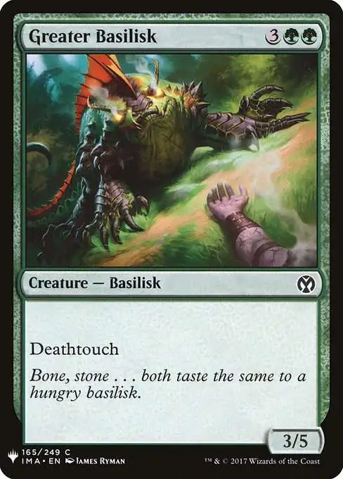 MtG The List Common Greater Basilisk IMA-165 [Iconic Masters]