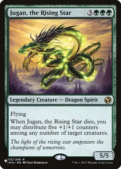 Magic The Gathering The List Single Card Rare Jugan, the Rising Star  IMA-172 Iconic Masters - ToyWiz